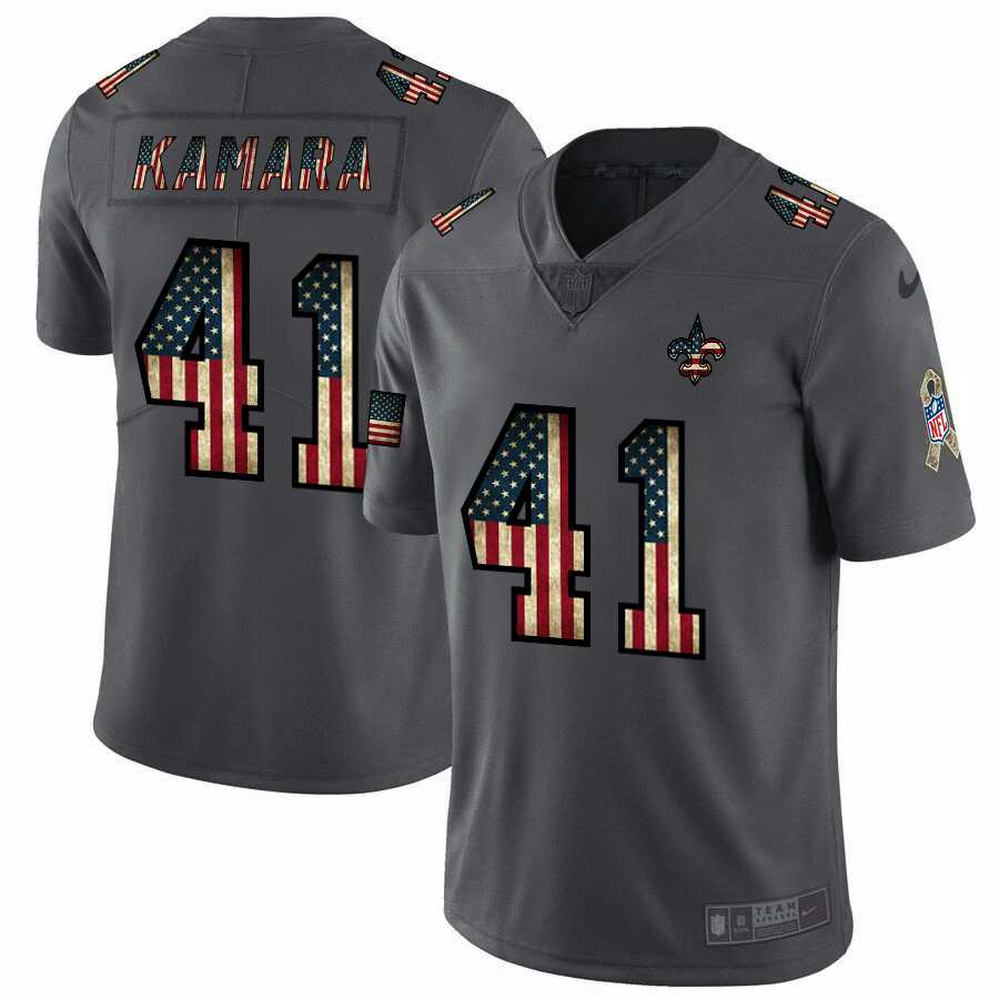 Nike Saints 41 Alvin Kamara 2019 Salute To Service USA Flag Fashion Limited Jersey Dyin,We sell and wholesale Nike Saints 41 Alvin Kamara 2019 Salute To Service USA Flag Fashion Limited Jersey Dyin on line form chian!